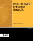 Image for PROC DOCUMENT by Example Using SAS