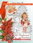 Image for Retro Old Fashioned Christmas Vintage Coloring Book For Adults