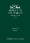 Image for Serenade for Strings, Op.22 / B.52 : Study score