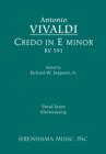 Image for Credo in E minor, RV 591 : Vocal Score