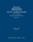 Image for Neue Liebeslieder, Op.65 : Study score
