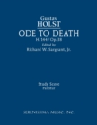 Image for Ode to Death, H.144 : Study score