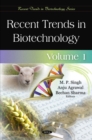 Image for Recent trends in biotechnologyVolume 1