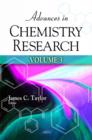 Image for Advances in chemistry researchVolume 3