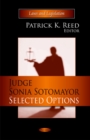 Image for Judge Sonia Sotomayor  : selected options