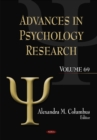 Image for Advances in psychology researchVolume 69