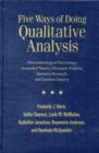 Image for Five Ways of Doing Qualitative Analysis