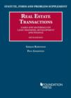 Image for Statute, Form and Problem Supplement to Real Estate Transactions