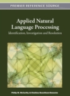 Image for Applied natural language processing: identification, investigation, and resolution