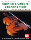 Image for Technical Studies For Beginning Violin