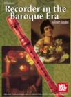 Image for Recorder in the Baroque Era