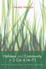 Image for Holiness and Community in 2 Cor 6