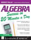 Image for Algebra Success in 20 Minutes a Day.