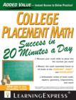 Image for College placement math in 20 minutes a day.