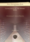 Image for Catalogue of the Arabic MSS.