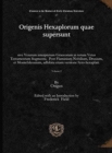 Image for Origenis Hexaplorum quae supersunt (vol 2)