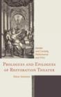 Image for Prologues and Epilogues of Restoration Theater