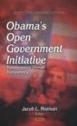 Image for Obama&#39;s open government initiative  : transformation through transparency