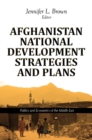 Image for Afghanistan national development strategies and plans