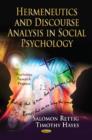 Image for Hermeneutics &amp; Discourse Analysis in Social Psychology