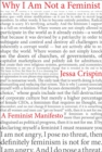 Image for Why I am not a feminist  : a feminist manifesto