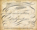 Image for Spencerian Penmanship Practice Book: The Declaration of Independence: Example Sentences with Workbook Pages