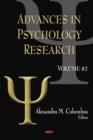 Image for Advances in psychology researchVolume 82