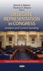 Image for Delegate representation in Congress  : analysis and current standing
