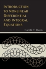 Image for Introduction to Nonlinear Differential and Integral Equations