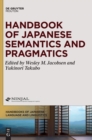 Image for Handbook of Japanese semantics and pragmatics