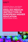 Image for English-medium instruction in European higher education: English in Europe.