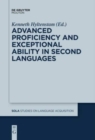 Image for Advanced proficiency and exceptional ability in second languages