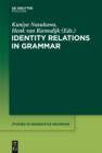 Image for Identity relations in grammar