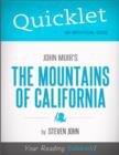 Image for Quicklet on John Muir&#39;s The Mountains of California (CliffNotes-like Summary)