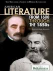 Image for American Literature from 1600 Through the 1850S