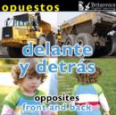 Image for Opuestos:  (delante y detras = Opposites : front and back)