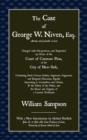 Image for The Case of Geoge W. Niven, Esq.