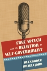 Image for Free Speech and Its Relation to Self-Government