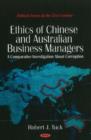 Image for Ethics of Chinese and Australian business managers  : a comparative investigation about corruption