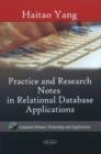 Image for Practice &amp; Research Notes in Relational Database Applications