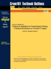 Image for Outlines &amp; Highlights for Psychological Testing