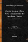 Image for Coptic Version of the New Testament in the Southern Dialect (Vol 1)