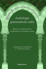 Image for Anthologie grammaticale arabe : Morceaux choisis de divers Grammariens et Scholiates arabes