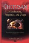 Image for Chitosan  : manufacture, properties, and usage