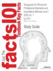 Image for Studyguide for Ethical and Professional Standards and Quantitative Methods Level I 2009 Vol. 1 by Cfa, ISBN 9780536537034