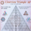 Image for Clearview Triangle 10 Inch - 60 Acrylic Ruler