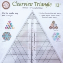 Image for Clearview Triangle 12 Inch - 60 Acrylic Ruler