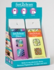 Image for fast2clean (TM) Stars &amp; Strips Mini Microfiber Static-Cling Cleaners POP Display