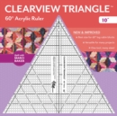 Image for Clearview Triangle (TM) 60 Degrees Acrylic Ruler - 10&quot;