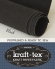 Image for kraft-tex (R) Vintage Roll, Black Prewashed : Kraft Paper Fabric